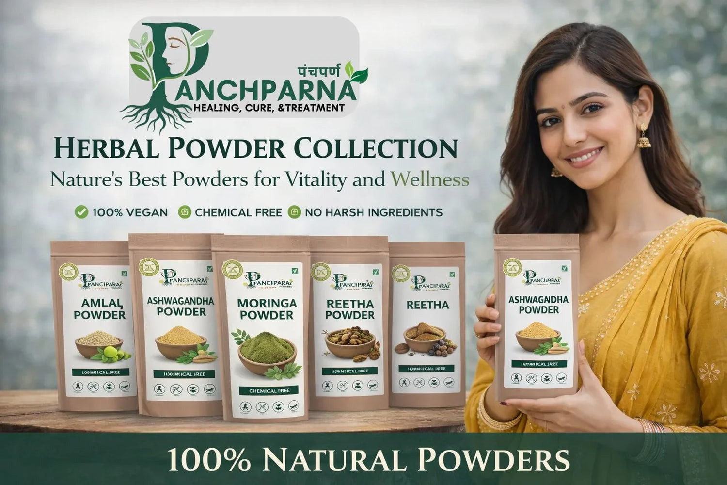 panchparna herbal powder
