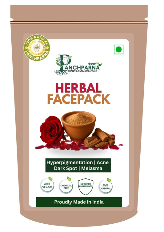 Panchparna Herbal Rose Petals and Sandalwood Face pack